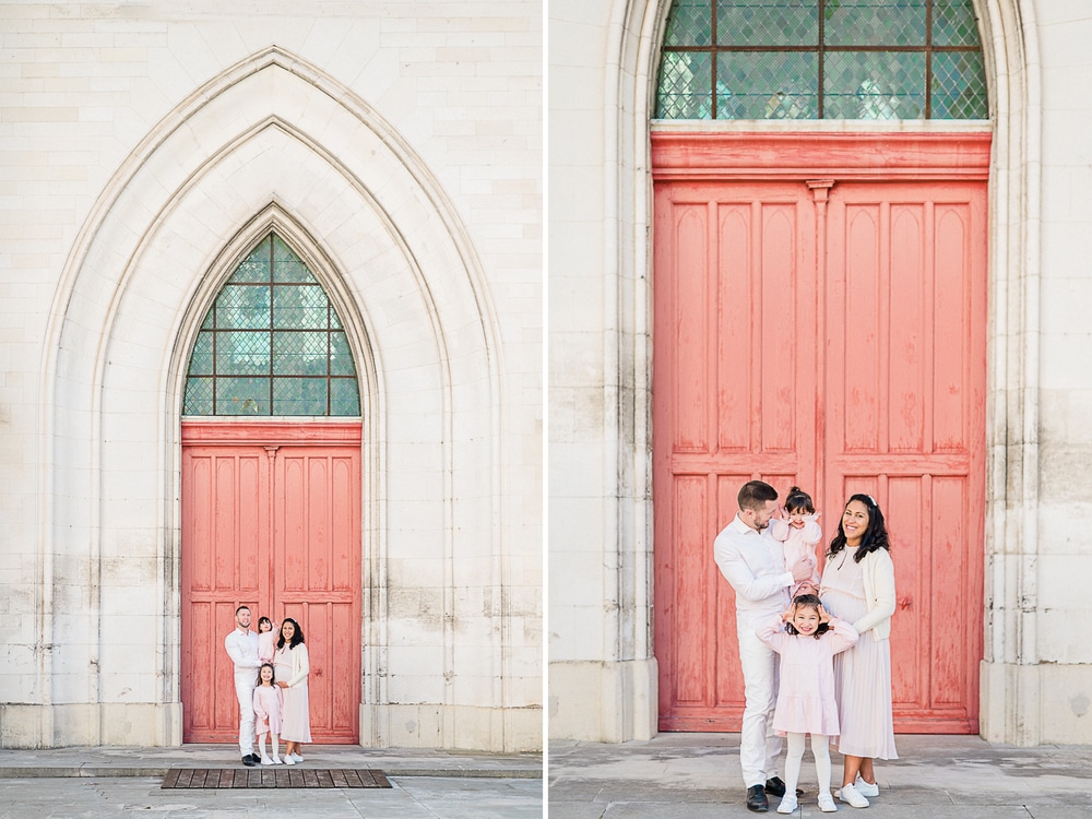 Une séance photo famille à l'Abbaye Saint-Germain d'Auxerre