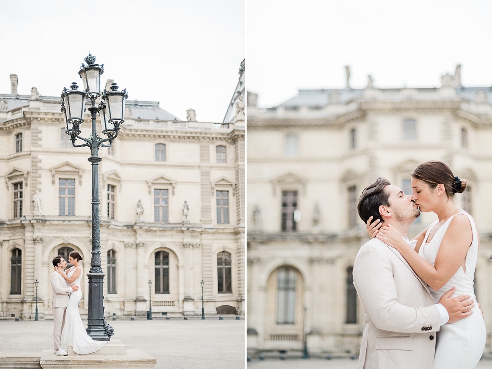 Un shooting mariage au Louvre à Paris