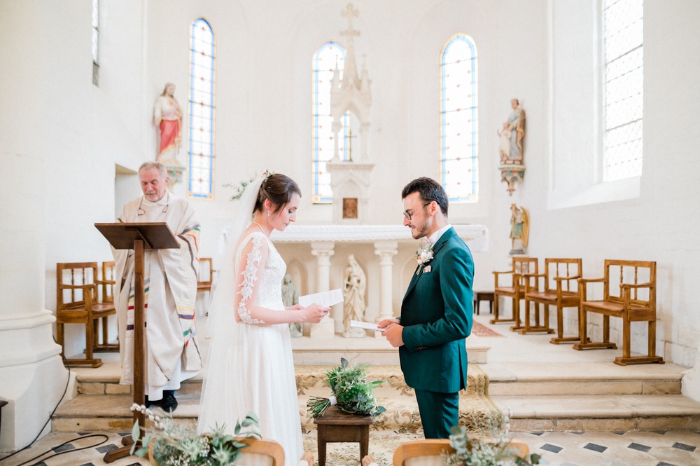Une cérémonie pour un mariage religieux en Champagne