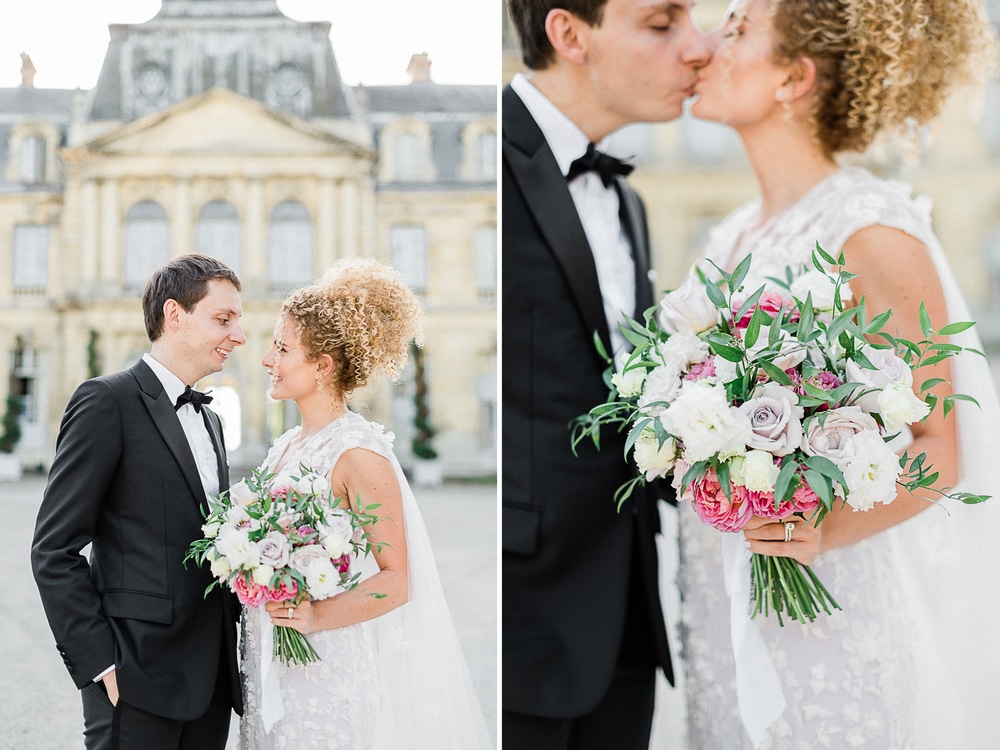 Une séance photo de couple avec les mariés au Château de Champlâtreux