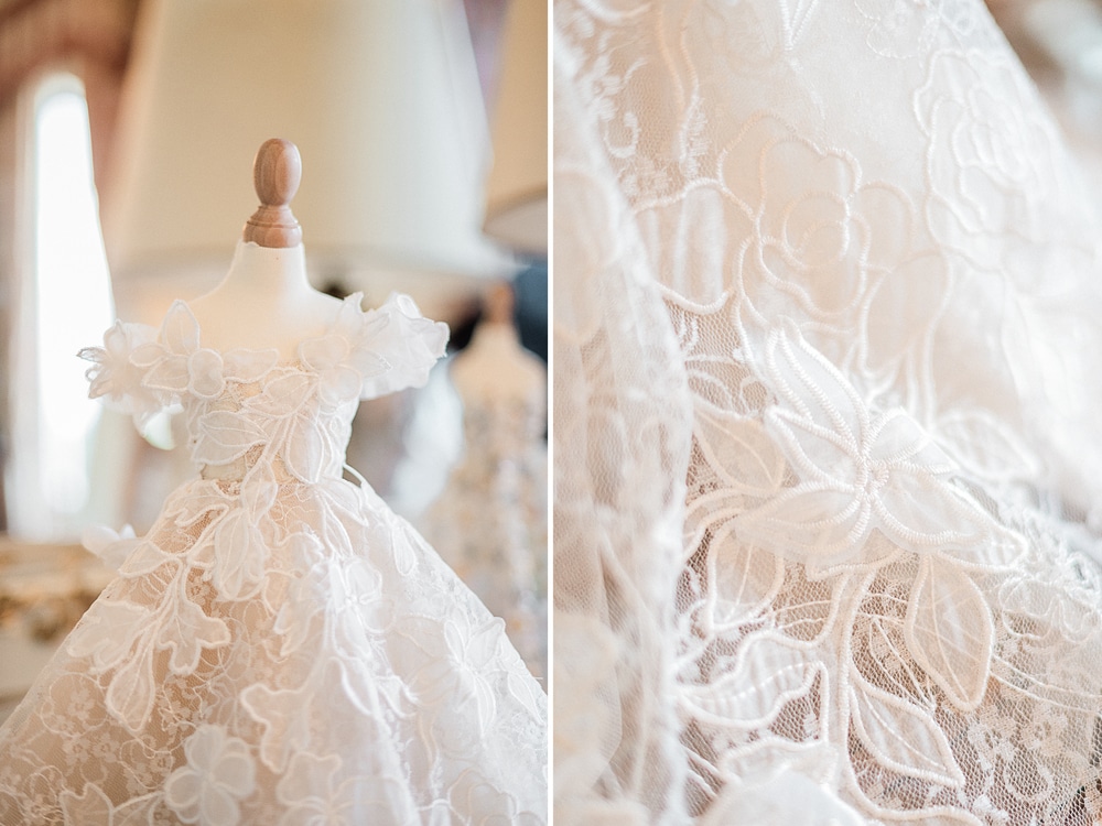 La robe de la mariée au Château de Varennes