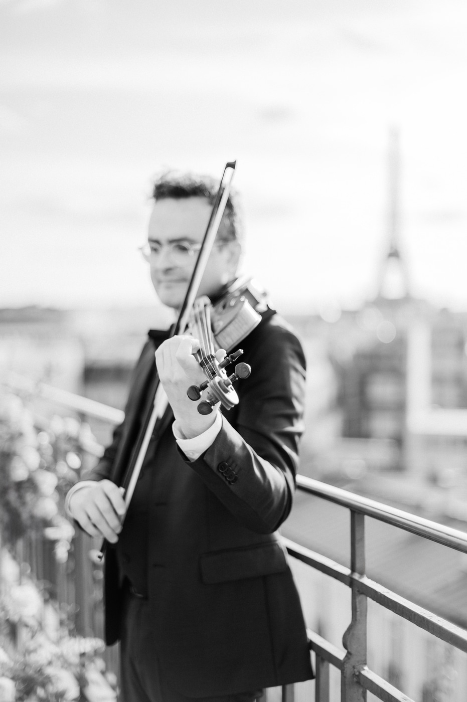 Violoniste à l'Hôtel Marignan de Paris