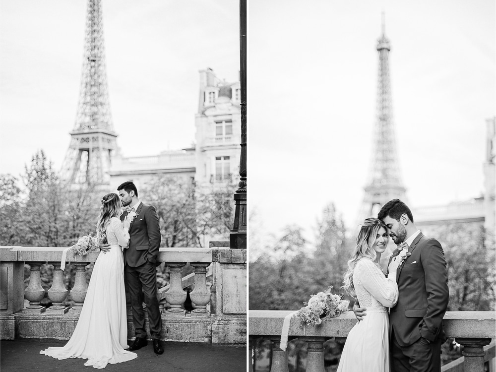 wedding parisien elopement hotel marignan