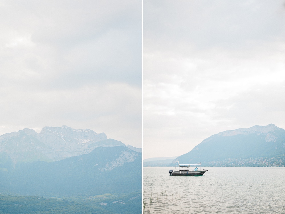 Lac d'Annecy situé en Haute-Savoie, au cœur de la région Auvergne-Rhône-Alpes