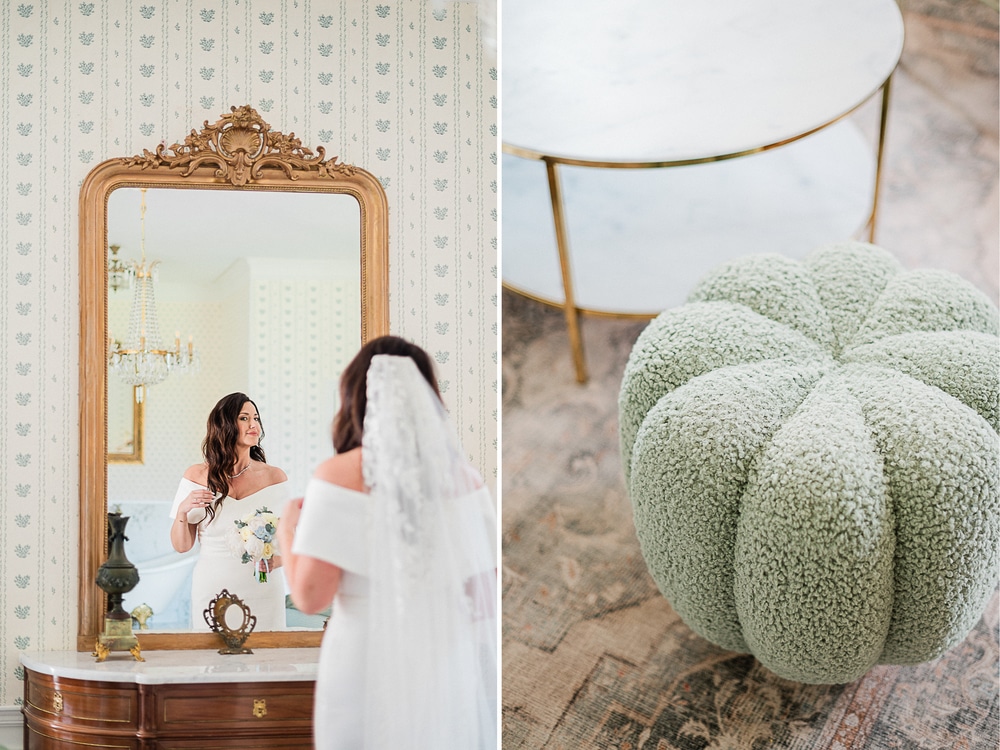 Préparatifs de la mariée au Château d'Aveny