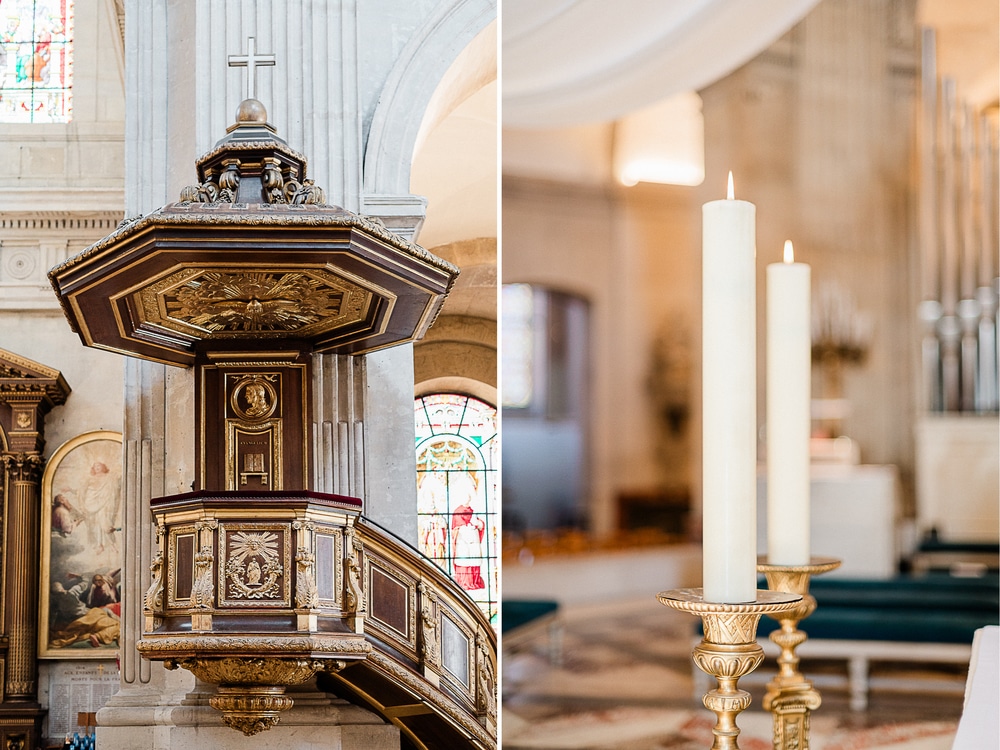 Cérémonie religieuse à l'Église Notre-Dame de Versailles