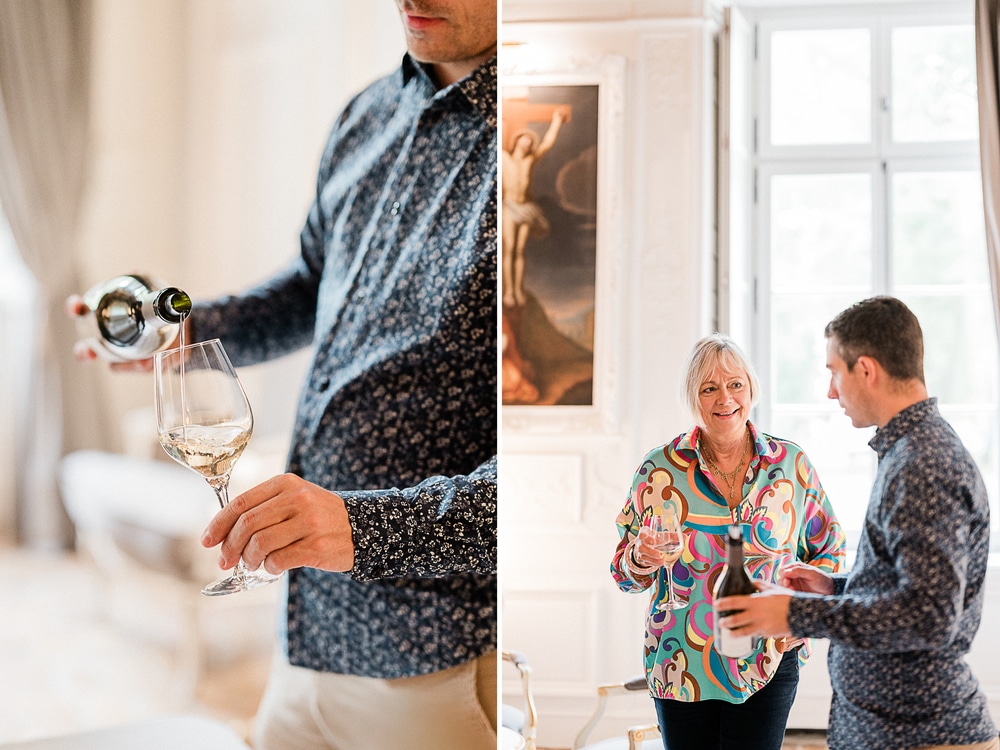 Réception invités Domaine de l’Abbaye de Maizières Bourgogne