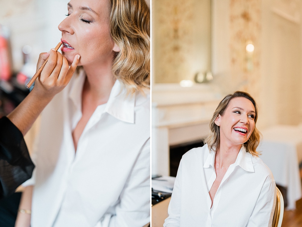 Préparatifs mariée Domaine de l’Abbaye de Maizières Bourgogne